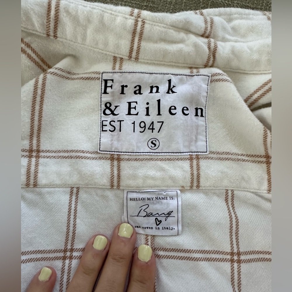 Frank & Eileen flannel button up!